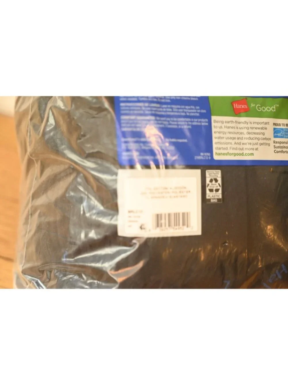 NIP Hanes Super Value 12 Pack Cushion Crew Socks Sz L 3-9 Black Athletic Comfort